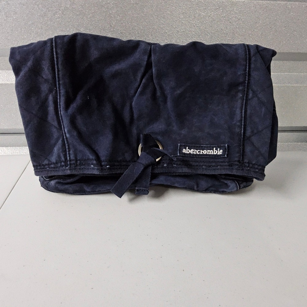 Abercrombie Tote Bag Purse Handbag Quilted‎ Blue Denim